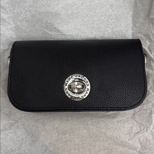 NWT Marc Jacob’s Black Signet Turnlock Convertible Bag